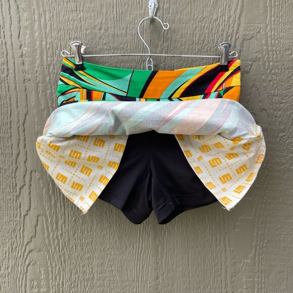 LOUDMOUTH Golf SKORT Size 0 Swirls GONE WILD Stretch Tech Psychedelic Colorful - Picture 4 of 7